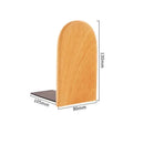 1pc Walnut Wood Bookends L-shaped Desk Organizer Desktop Book Holder School Stationery Office Accessories Nature Wood Book Stand