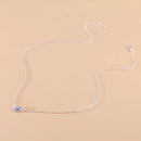Deep Sea Blue Evil Eye Pendant Necklace Turkish Blue Eye Choker Glass Eye Leather Rope Chain Jewelry Gift