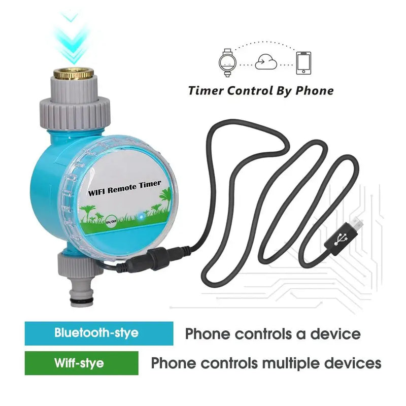 Smart Wifi/Bluetooth Compatible Timer Watering Systems for Garden Greenhouse Plants Fast Connect Automatic Irrigation Equipment