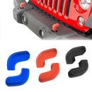 2er-Pack für Jeep Wrangler JK JL Gladiator JT 2007-2023+ vordere Stoßstangenhaken-Abdeckungen Anhängerkupplungsschutz Auto Zubehör Neu
