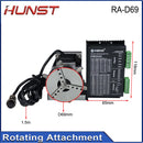 Hunst D69 CNC Router Laser Marking Machine Rotary Axis Chuck for Ring Bracelet  Jewelry Engraving Auto Lock Rotary Attachment