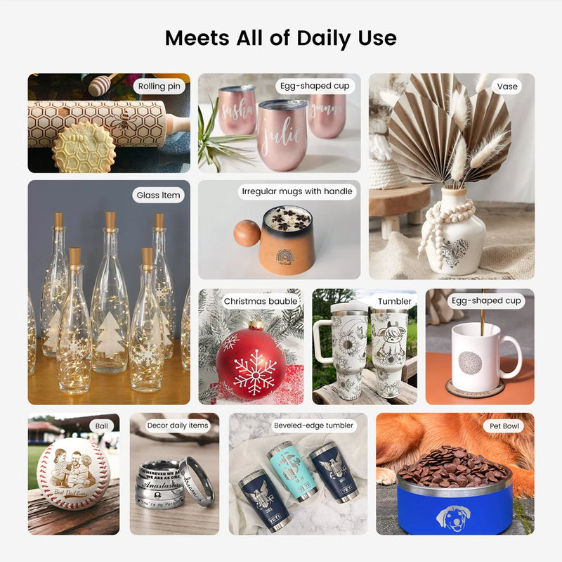 AlgoLaser Laser Engraver DIY MK2 10W 3.5” Color Touch Screen App Offline Control DIY Engraver Tool for Metal/Glass/Wood Engrave