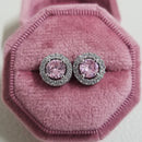 2026 Rosa Silber Farbe Zirkon Ohrstecker Für Frauen Ohrringe Mädchen Party Geschenk 1 Dollar Artikel Gothic kostenloser Versand y2k Schmuck Z7