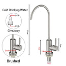 ULA 1/4"Kitchen Faucets Direct Drinking Tap Stainless Steel Water Purifier Faucet Single Cold Water Sink Faucet Filter Faucet