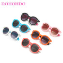 DOHOHDO Kinder Niedliche Cartoon Blumen Herz Sonnenbrille Kinder Runde Brille Baby Modefarben Sonnenbrille Jungen Mädchen Brillen UV400