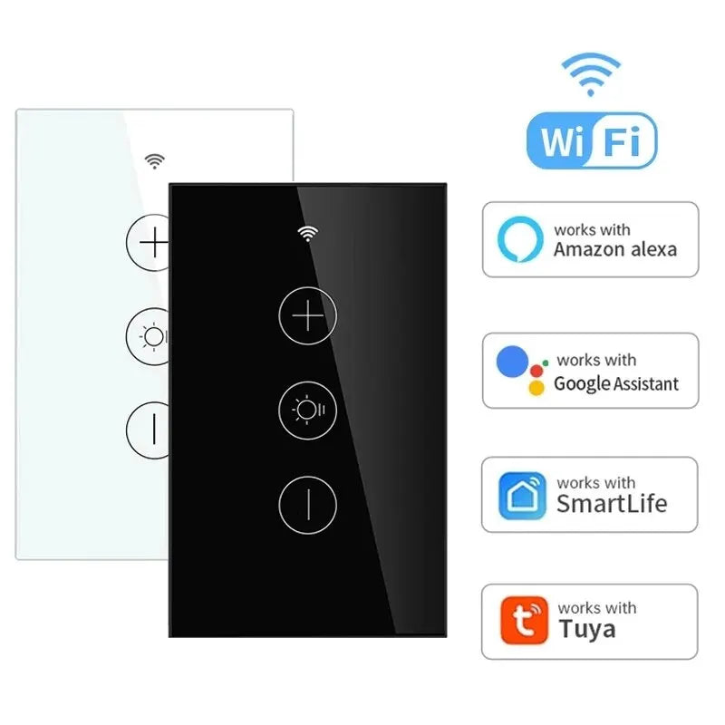 Tuya WIFI Smart Life LED Dimmer Switch US LED Dimmer SwitchSmart Life Tuya APP Remote Control For Alexa Google Home