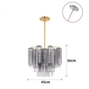The Amber Orbit | Tiered Glass Chandelier with E14 Sockets