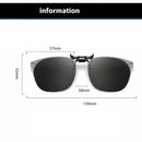 Gradient Polarized Clip Sunglasses Myopia Glasses Clip Driving Fishing Outdoor Cycling Night Vision Eyeglasses UV400 Goggles