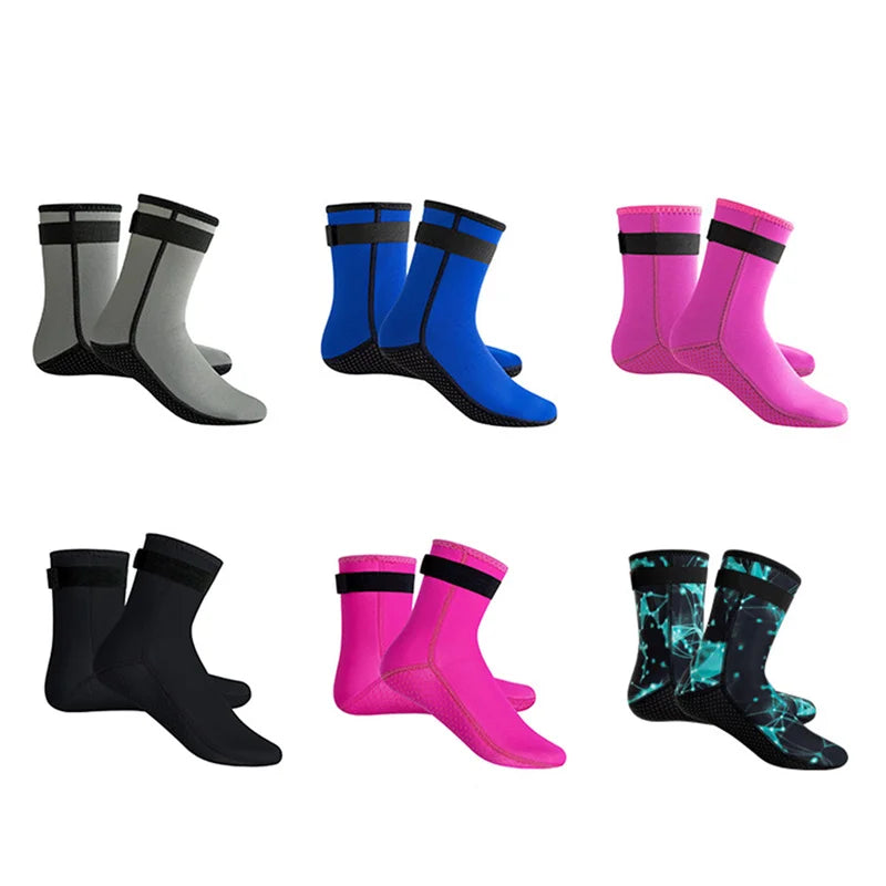 Neoprene Diving Long Tube Waterproof Antiskid Wear-Resistant Surfing Swimming Socks Beach Water Sports Snorkeling Boots