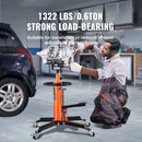 SucceBuy Transmission Jack 1322 LBS Hydraulic Telescoping Transmission Jack 32"-67" High Lift Floor Jack Stand Lift Hoist Garage