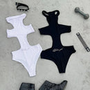 Summer Sexy Hanging Neck Sleeveless Jumpsuit Beach Casual Style Y2K Trendy Fashion Comfortable Fit All-Season One-Piece Suit