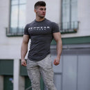 Men T Shirt Short Sleeve Shirts for Men Bodybuilding Workout Gym Casual Muscle Tee