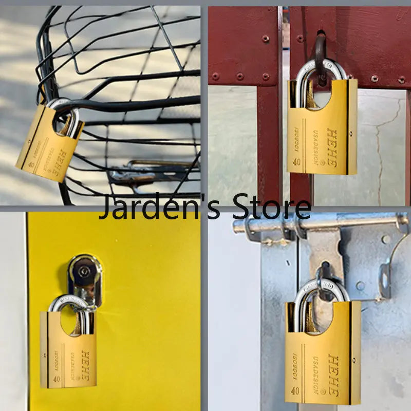 High Quality Padlock with Key, Classic Style Solid Dormitory Door Lock, Anti-theft Warehouse Iron Big Door Cabinet Outdoor Locks