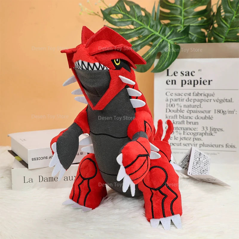 27CM Pokemon Plush Groudon Cute Peluche Soft Stuffed Doll Pocket Monster Toys Gifts for Kids Birthday Christmas