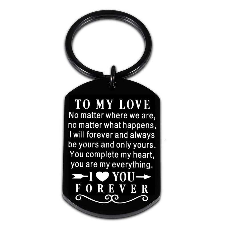 Birthday Valentine Day Keychain Gifts For Boyfriend Husband My Man I love you Couples Keyring for Man Wedding Gifts Key Chains