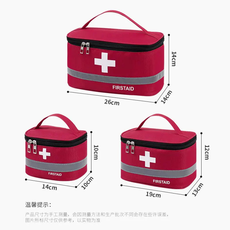 Home Large Medium Small First  Aid Kit Portable Medicine Prevention Kit Travel Outdoor Handheld Emergency Medicine Storage Bag