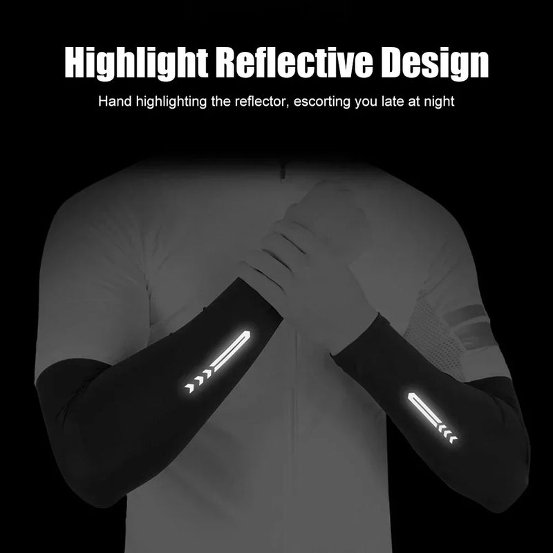 1Pair UV Sun Protection Cooling Arm Sleeves for Men & Women - UPF 50 Sports Compression Cooling Athletic Sports Sleeve for Golf