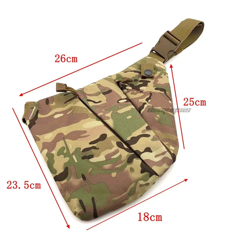 Concealed Carry Tactical Storage Gun Bag Multifunctional  Holster Pocket Men's Anti-theft Hunting Shoulder Chest Bag