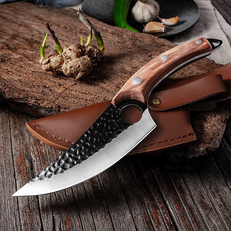 CHUN Handmade Boning Kitchen Knife 5Cr15Mov Stainless Steel Fishing Filleting Knives Set Outdoor Serbian Cooking Butcher Cleaver