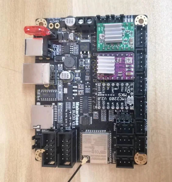 grbl 32 bit CNC shield controller ESP32 WIFI MKS DLC32 offline control panel TS24 touchscreen for laser marking machine