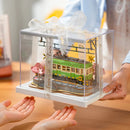 Robotime Rolife Sakura Journey Wooden Assemble Car Eco-friendly 3D Wooden Puzzle for Kids Funny Toys Building Block Kits