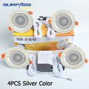 LED Smart Music Lamp Intelligent Background Music Light Ceiling Speakers With Adjused Lights Smart Bluetooth Downlight Speaker