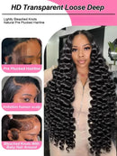 The Silk Cascade | 40-Inch HD Lace Front Deep Wave Human Hair Wig