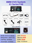2024 New ID6 ID7 ID8 UI Android System Wireless Carplay AUTO For BMW X1 F48 2016 2017 2018 NBT EVO Car Video Players GPS NAVI
