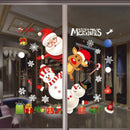 Christmas Window Stickers Merry Christmas Decorations For Home 2024 Christmas Wall Sticker Kids Wall Decals Happy New Year 2025
