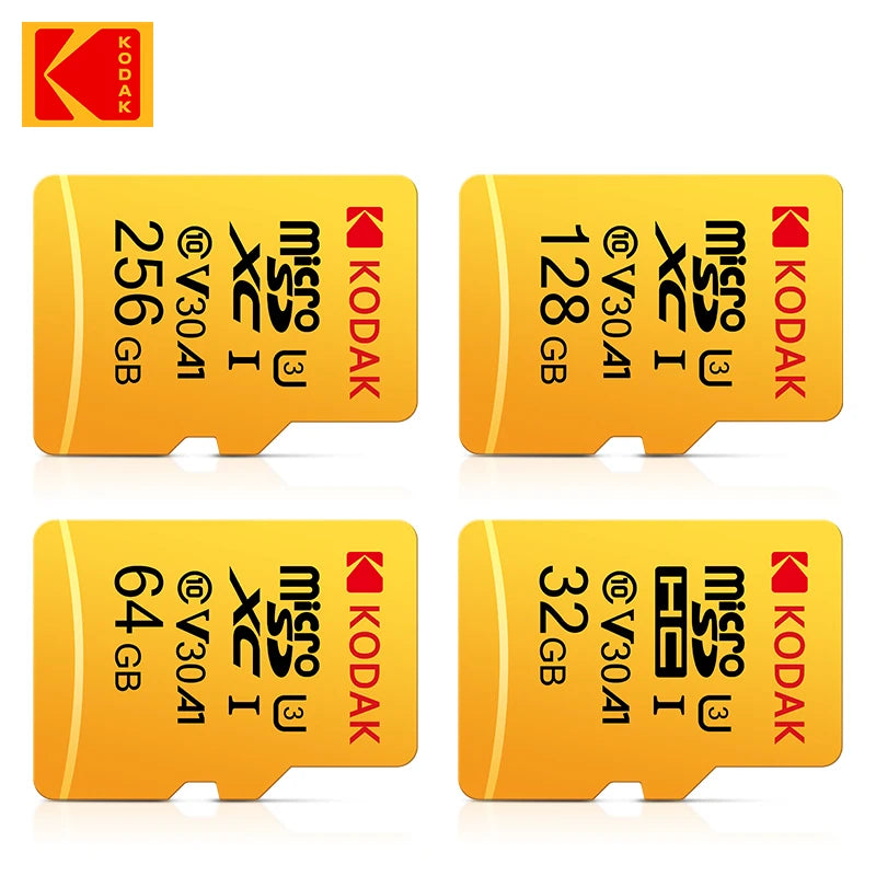 Kodak Micro SD Card 128GB 64GB 32GB 512GB 256GB Micro SD 128gb Flash Memory Card SD Memory U1 U3 4K Microsd TF Cards