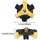 14 Pieces Metal Golf Shoes Spikes Stinger Easy Replacement Thread Screw Studs Shoes Cleats Yellow Golf Replacement Spikes