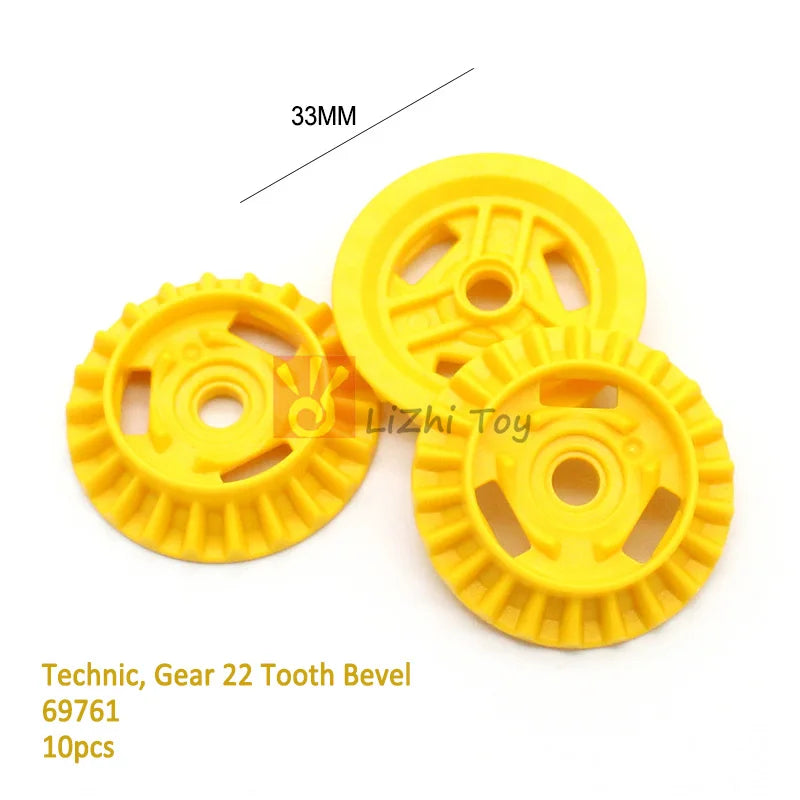 MOC Techncial Gear Tooth Parts Differential Housing 65413 65414 69761 69762 Kit Building Blocks Car Brick with Clutchs Toys