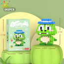 HUIQIBAO Mini Cute Anima Micro Building Blocks 3D Diamond Model LION Bricks DIY City Construction Toys for Children Kids Gift