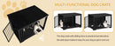 Dog Cage Furniture, 100 Cm Dog Box for Home, Sliding Doors, 2 Doors, Modern Wooden Indoor Dog Box for Small/Medium/Large Dogs