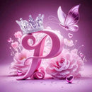 Huacan New Arrivals Diamond Painting Crown Letters  Full Drill Mosaic Butterfly Alphabet Art Wall Decor For Home Craft Kit