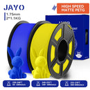 JAYO 2 Rolls 3D High Speed Matte PETG/PETG Filament 1.75mm 600mm/s Print Range High Flow Speedy PETG 3D Printer Filament for 3D
