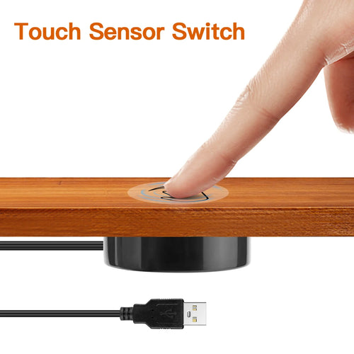 USB 5V Durchdringbarer Holz 20mm Berührungssensor-Schalter LED Lichtschalter für Smart Home LED-Streifenlicht