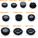MOC Technical Tire Wheel Cross Hole Set Motorcycle Tyre & Rim Car Truck Wheels Hub Bricks Construction Building Blocks