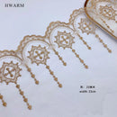 5yard Cross Lace Fabric Table Runner Skirt Christmas Easter Day Christian Catholicism Water Soluble Mesh Lolita Jewelry Party