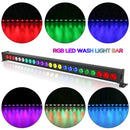 Yiflamefly 60W LED Wall Washer Light With Remote Controller 24Pcs LEDs RGB Wash Light Bar For KTV Concert Building Wedding Party