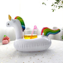 Inflatable Floating Beverage Coaster Flamingo Unicorn Beverage Rack Hawaiian Party Supplies Swimming Pool Birthday Party Decorat