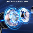 Wireless Earbuds, LED Power Display Bluetooth 5.3 Headset, Earbuds in-Ear Noise Cancelling Mic, 40H Playback Headphones.