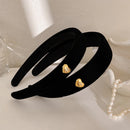 Retro Frauen Haar-Reif, Beflocktes Haarband, Französisches Liebe-Samt-Haarband, Lünetten-Mädchen-Haarband, Mode-Kopfbedeckung, Haarschmuck