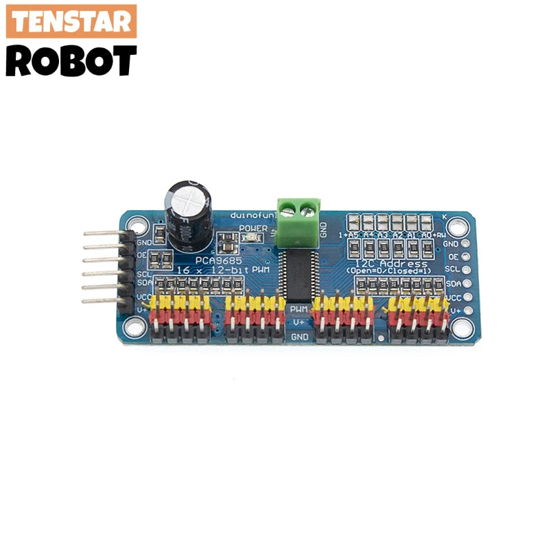 Pca9 Arduino PCA9685PW 16 Channel 12-Bit PWM Servo Shield Driver I2C Interface PCA9