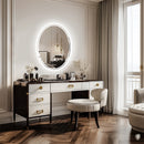 LUVODI 60x80cm Oval Bathroom Mirror LED Backlit Wall Vanity Mirror for Bathroom Bedroom Salon