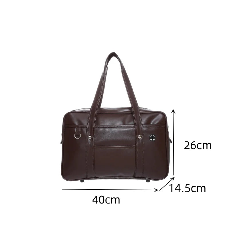 Japanese two-dimensional student JK uniform bag girl PU schoolbag COS wear-resistant waterproof one-shoulder Messenger handbag