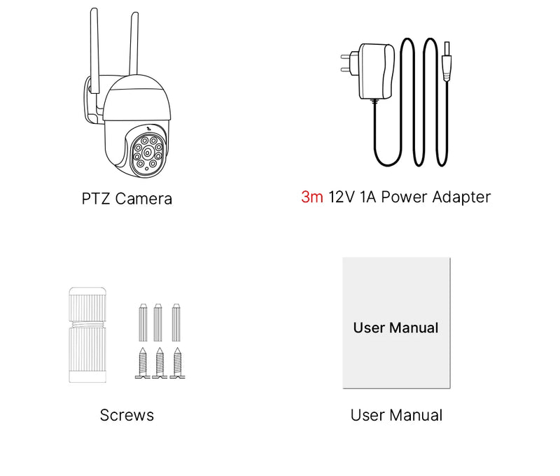 Hiseeu 8MP 4K PTZ Wifi Camera 5x Digital Zoom Ai Human Detect Auto Tracking ONVIF Wireless Outdoor Surveillance Camera iCSee App