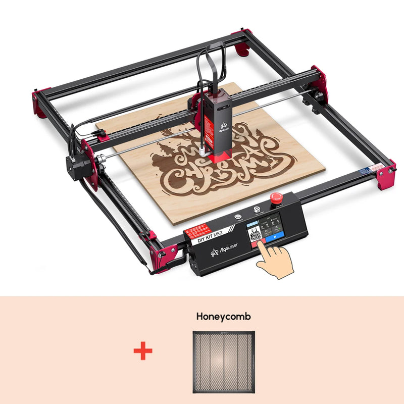 AlgoLaser Laser Engraver DIY MK2 10W 3.5” Color Touch Screen App Offline Control DIY Engraver Tool for Metal/Glass/Wood Engrave