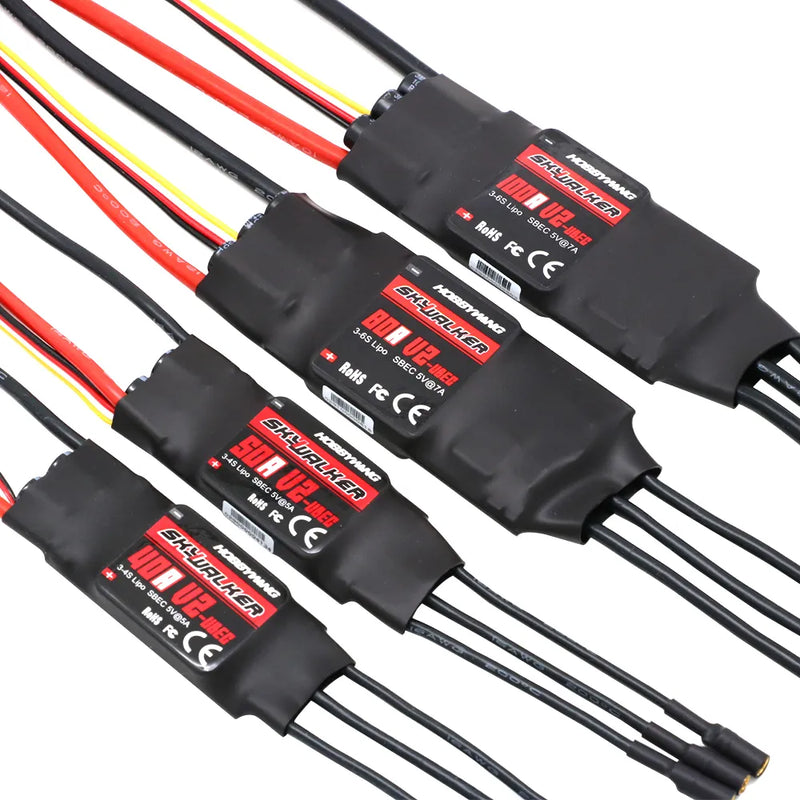 Hobbywing Skywalker 40A 50A 60A 80A 15A 20A 30A V2 ESC Speed Controller With UBEC For RC Airplanes Helicopter