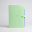 5page Classic Accordion File Folders - A4 Document Storage Bags with Plastic Material and Test Roll Holder - Durable and Expanda